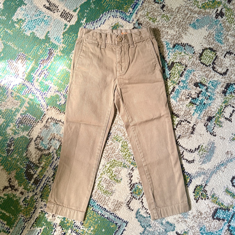 J.Crew Boys Slim Chino Pant, Khaki, Size 5